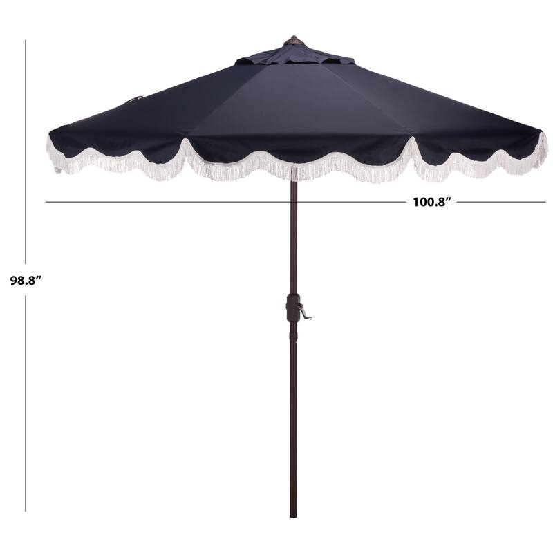 SAFAVIEH Outdoor Living Torsa 9ft Crank Umbrella