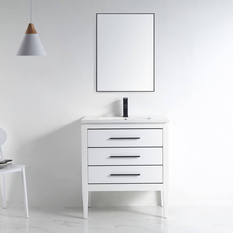 Ayer 30" Single Bathroom Vanity Set - 18D x 30W x 34H