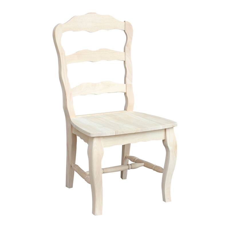International Concepts Solid Wood Versailles Side Chairs - Set of 2