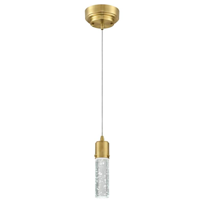 Westinghouse Lighting Cava One-Light LED Indoor Mini-Pendant - 1-Light - Champagne Brass