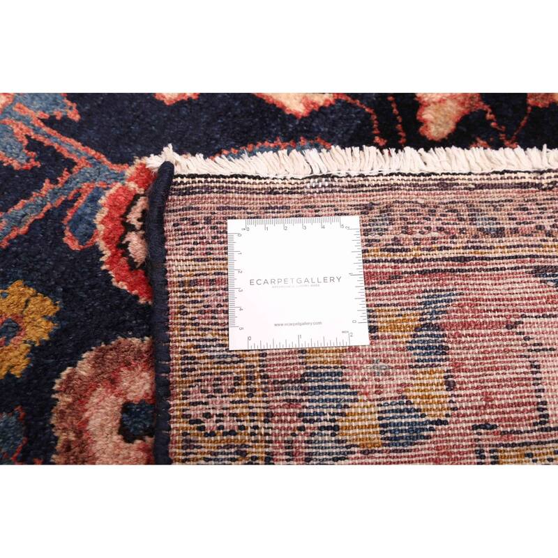 ECARPETGALLERY Hand-knotted Anadol Vintage Dark Navy Wool Rug - 5'9 x 7'9