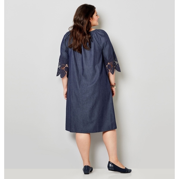 avenue denim dress