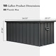 preview thumbnail 10 of 15, Outdoor Storage Deck Box Waterproof, Large Patio Storage Bin (Dark Gray)