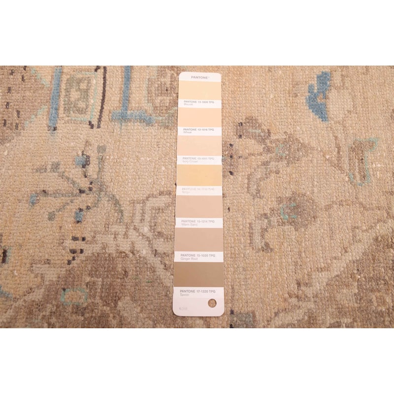 ECARPETGALLERY Hand-knotted Antalya Vintage Beige Wool Rug - 5'2 x 11'0