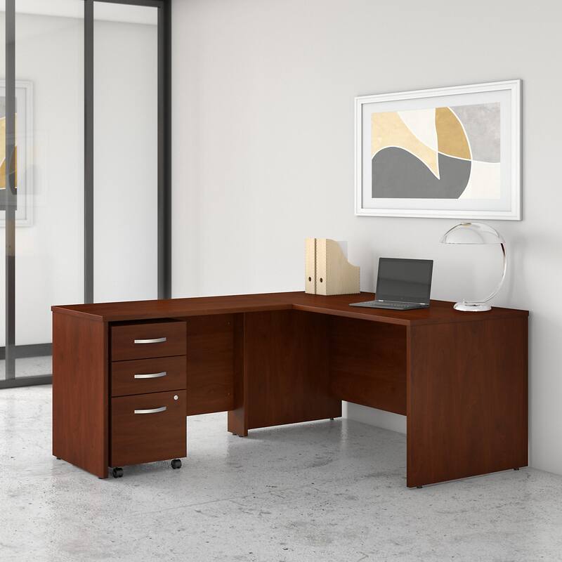 Studio C 60W L Shaped Desk with 42W Return by Bush Business Furniture