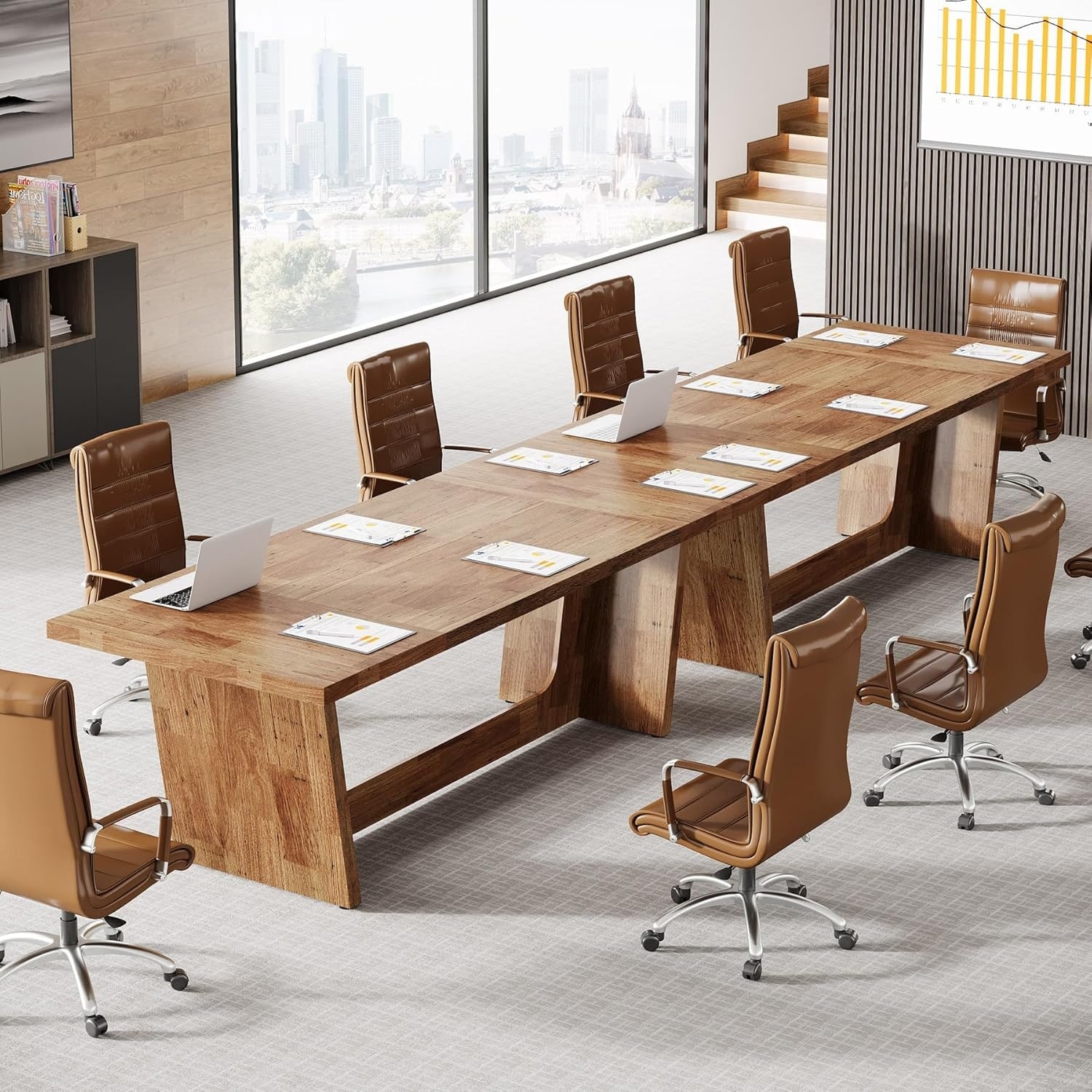 6FT Conference Room Table, Heavy-Duty Business Boardroom Table