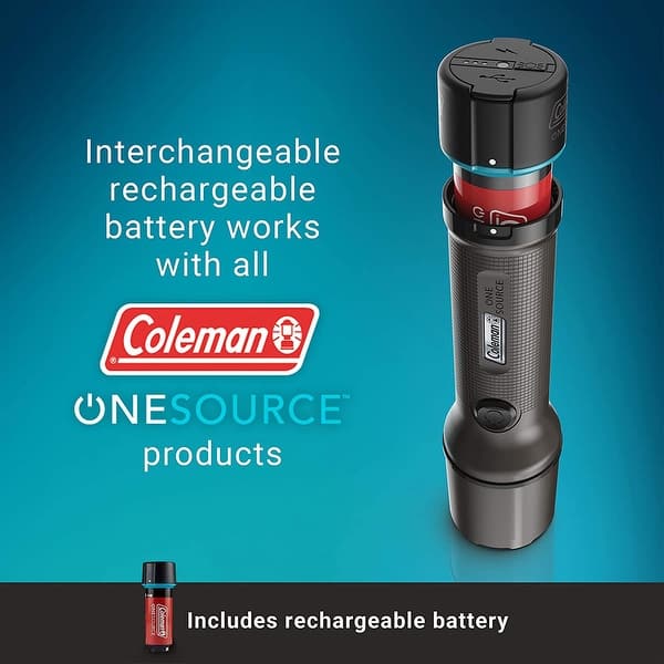 coleman rechargeable flashlights BatteryGuard 250M Flashlight ion battery Coleman Classic Recharge 1500 Lumens