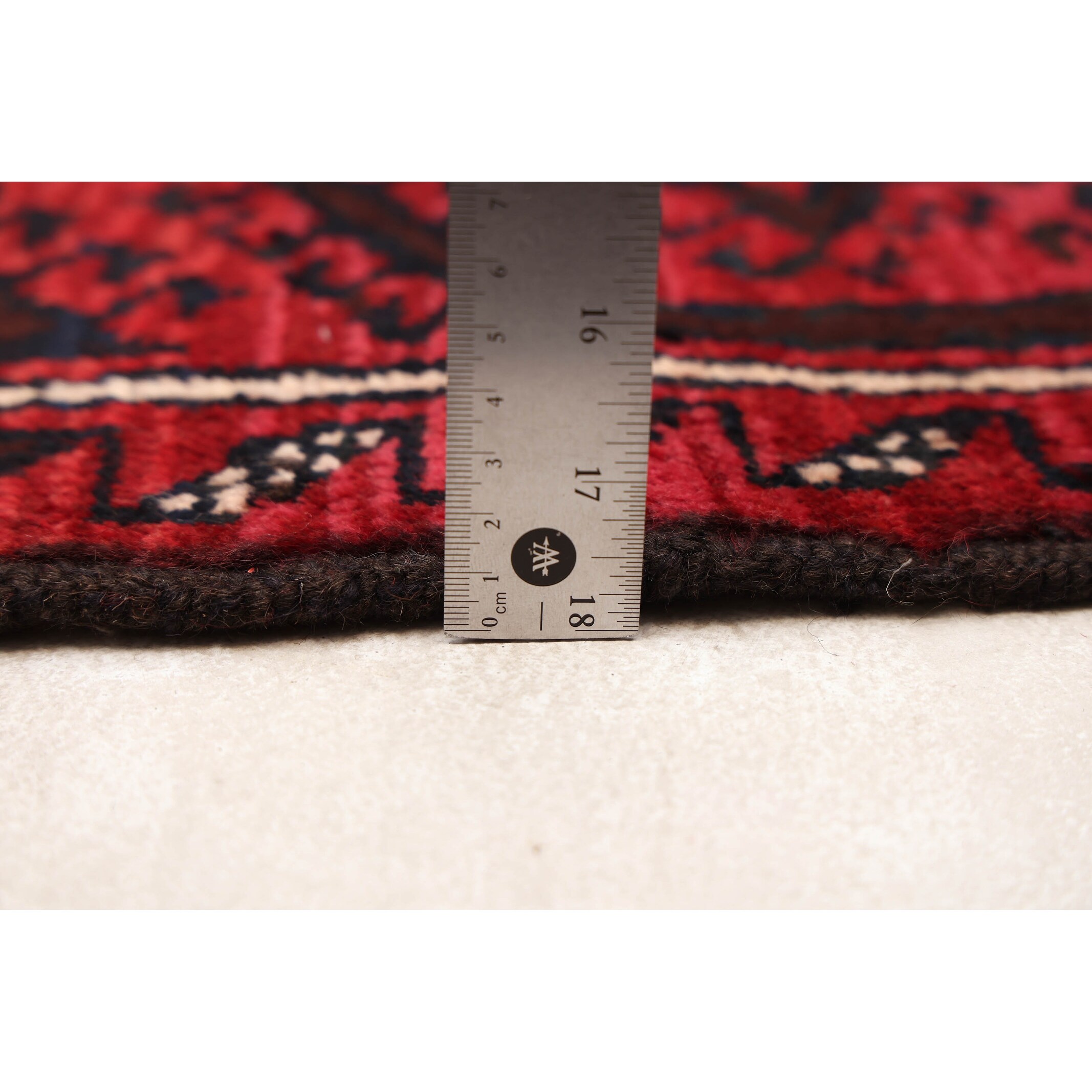 ECARPETGALLERY Hand-knotted Baluch Beige, Red Wool Rug - 3'4 x 6'1