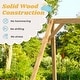 preview thumbnail 6 of 6, EROMMY All-Weather Cedar Wooden Swing Set - 2 Belt Swings & Trapeze Bar for Kids Backyard - Wood