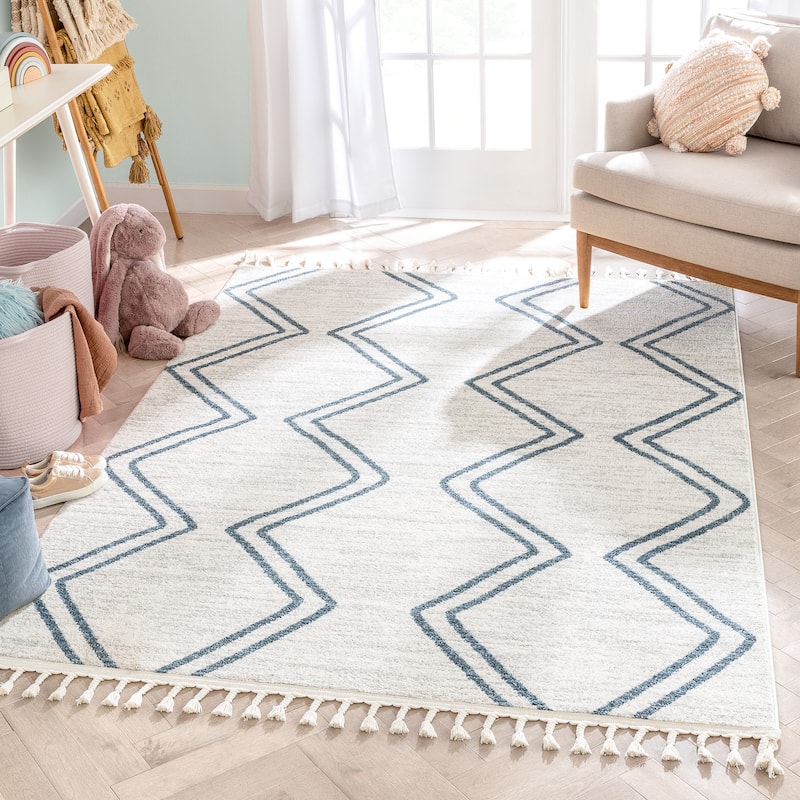 Well Woven Kennedy Reeve Modern Chevron Pattern Area Rug