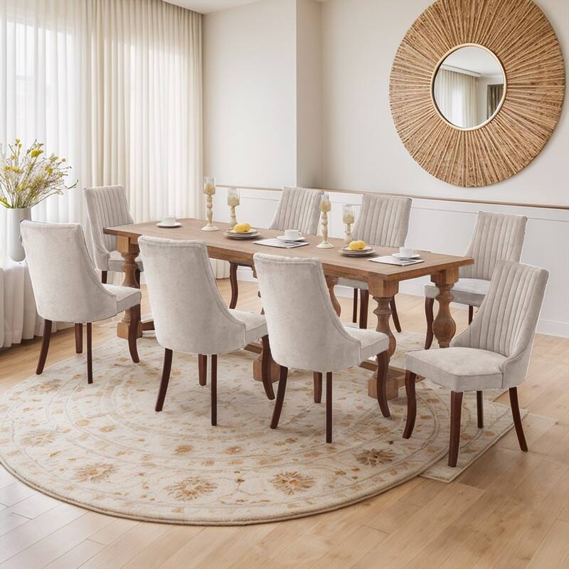 Comfy Fabric Upholstered Dining Chair (Set of 4)