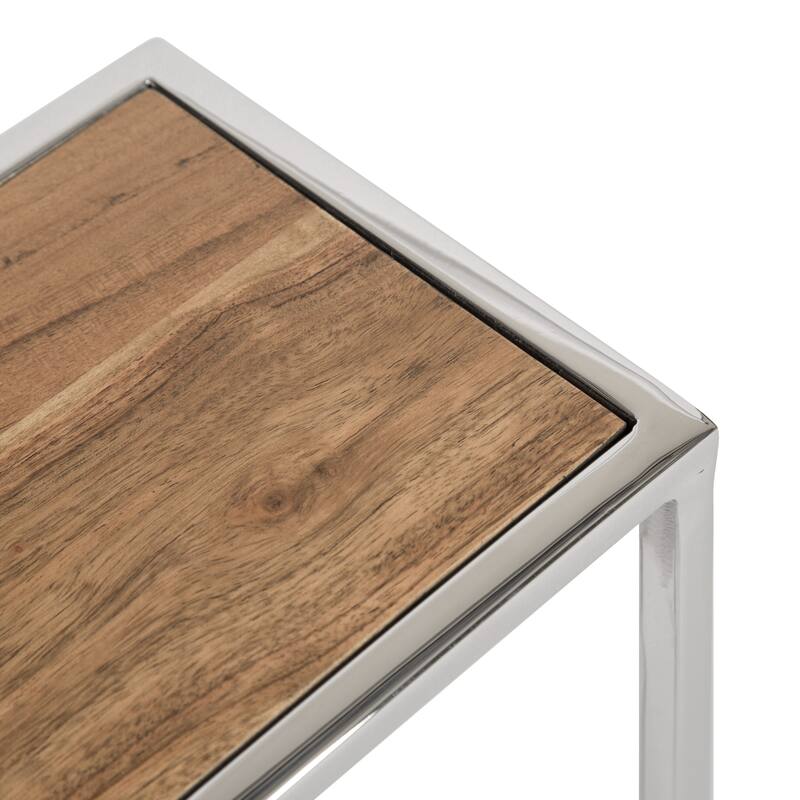 Kate and Laurel Jaspur Square Metal End Table