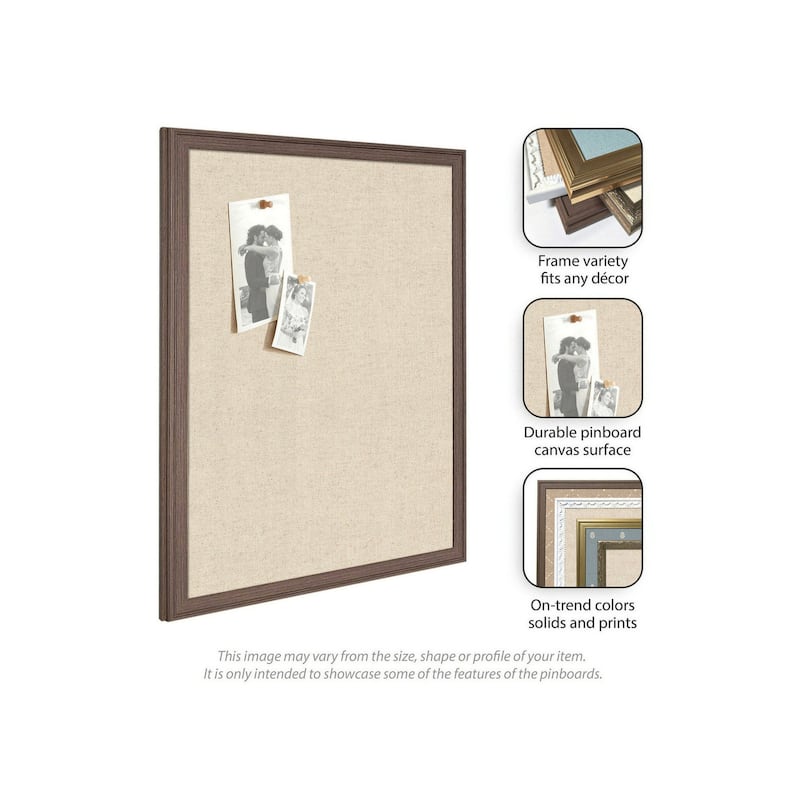 Kate and Laurel Pinboard Neutral Linen