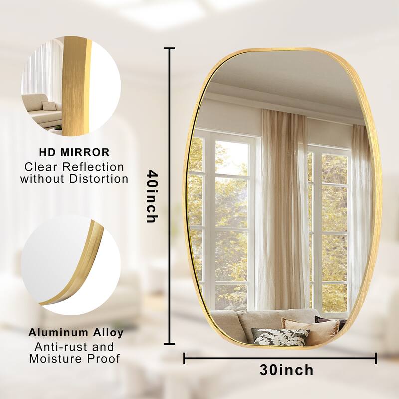 Oval Wall Mirror Bathroom Mirror for Over Sink