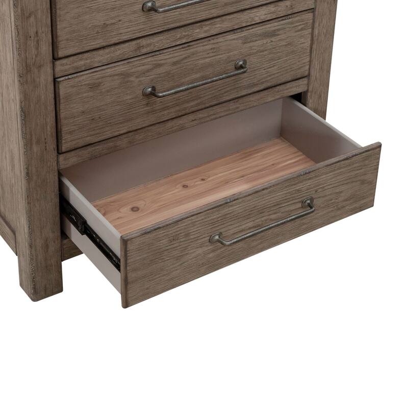 Skyview Lodge Cobblestone Bedroom Nightstand with Charging Station