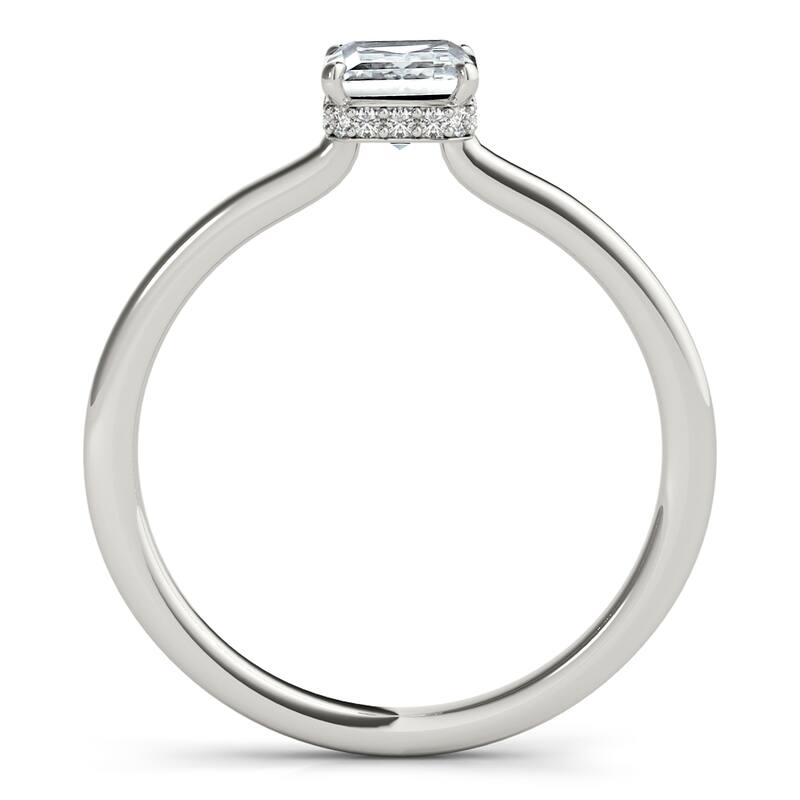 Auriya 14k White Gold Lab Grown Emerald Diamond Halo Engagement Ring 0.50 to 5.00 ct. tw. (F-G VS)