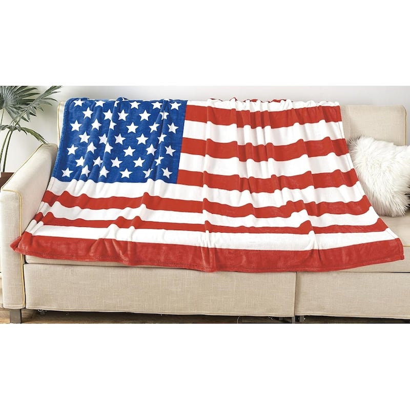 American Flag Oversized 50" x 70" Throw Blanket