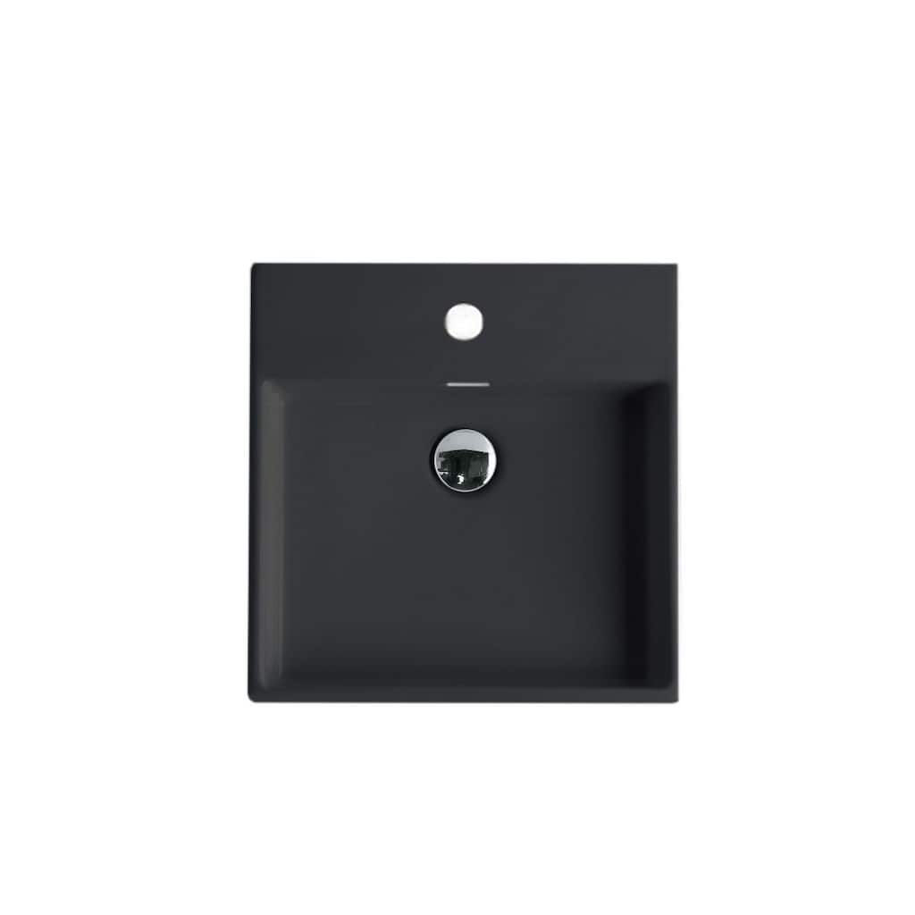 WS Bath Collections Plain 45W.01 Plain 17-11/16" Square Ceramic Vessel