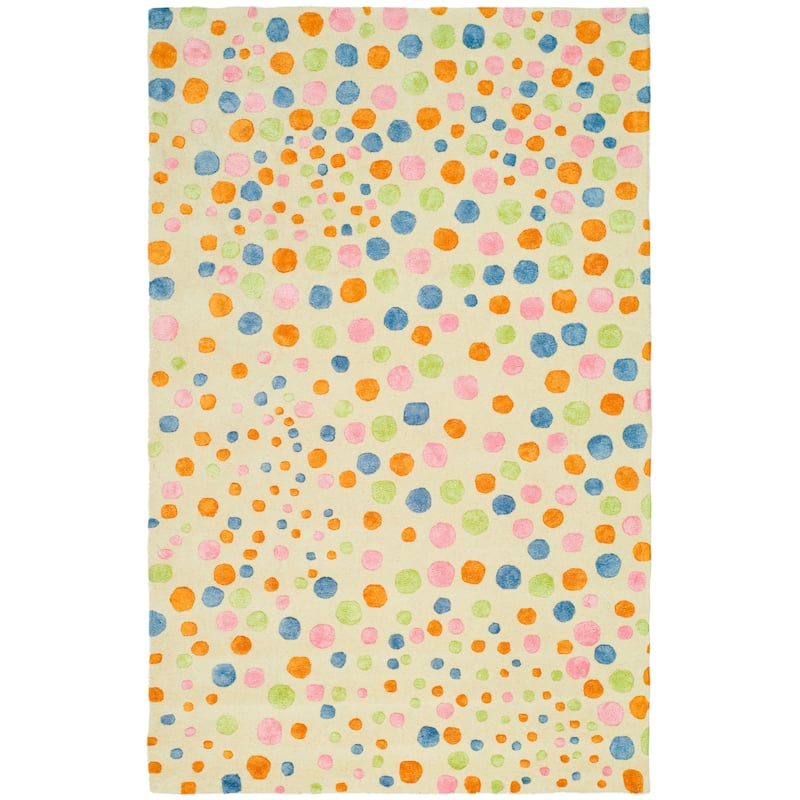 SAFAVIEH Handmade Soho Kati Polka Dots N.Z. Wool Rug