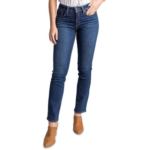 Silver Jeans Co. Womens Jeans Avery Straight Curvy Stretch