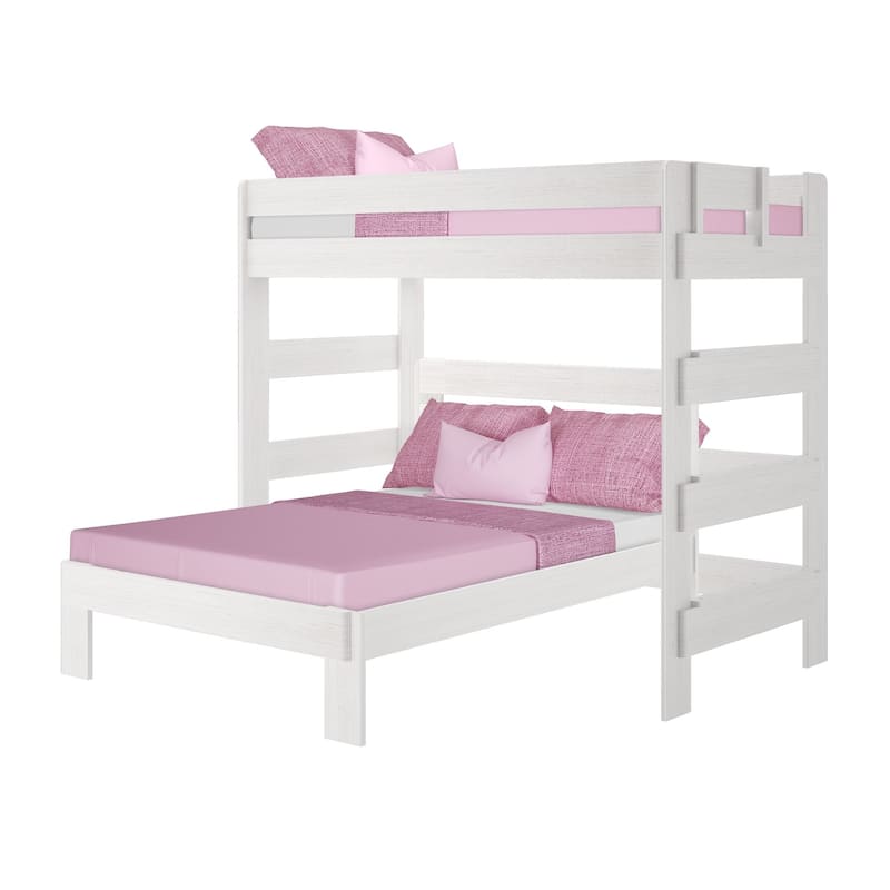 Max and Lily Farmhouse Twin over Full L Shaped Bunk Bed
