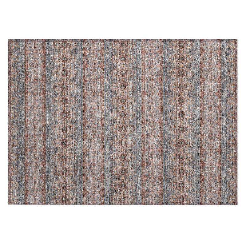 Machine Washable Indoor/ Outdoor Chantille Ombre Stripes Rug
