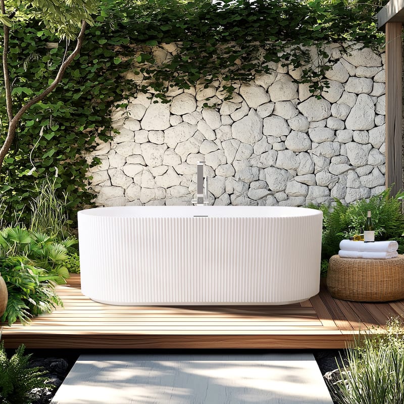 Linyi Freestanding Acrylic Soaking Bathtub