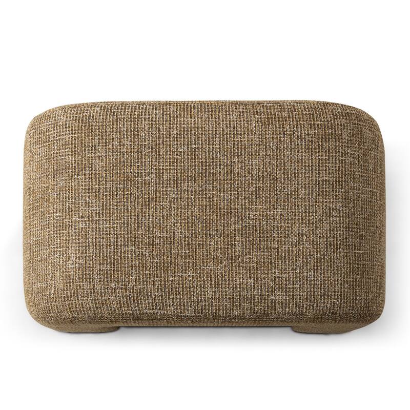 28" Fully Upholstered Small Waterfall Bench