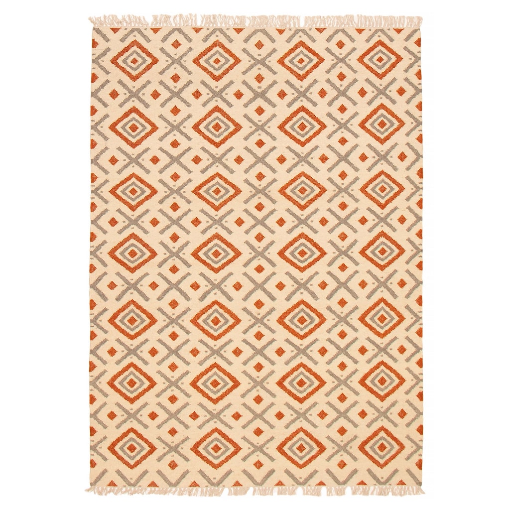 Ankara FW Cream Kilim 5'3" x 7'6" - 5'3 x 7'6