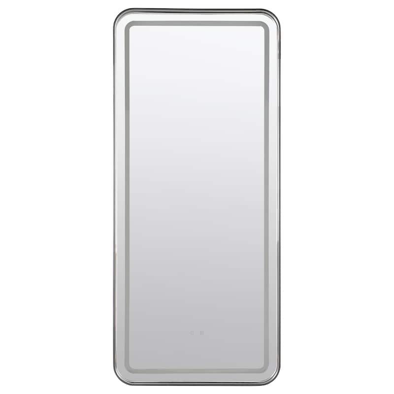 Glendora 32 X 71 Inch Led Standing Mirror Bt Speakers