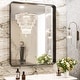 preview thumbnail 41 of 60, TokeShimi Modern Metal Frame Bathroom Vanity Wall Mirror 24x32 - Black