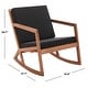 preview thumbnail 24 of 89, SAFAVIEH Outdoor Patio Furniture Vernon Rocking Chair w/ Cushion - 25.6" W x 37.7" D x 30.7" H