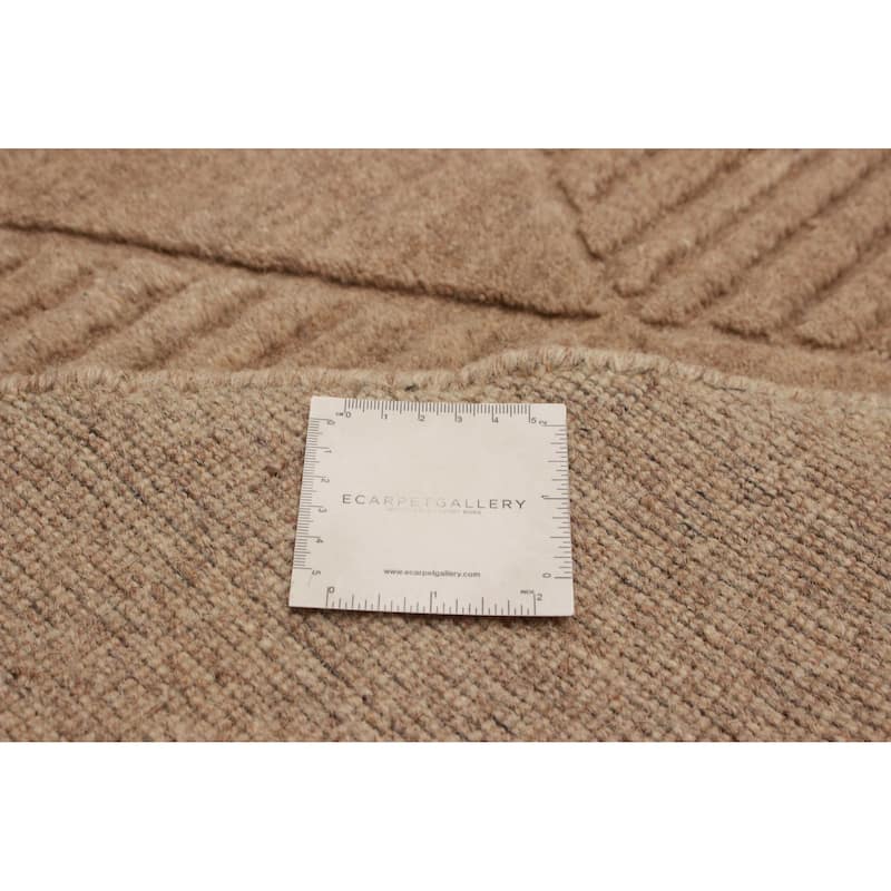 Kashkuli Gabbeh Tan Rug 4'0" x 4'0" - 4'0 x 4'0