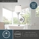 preview thumbnail 4 of 6, Kelsy 1-Light 6 in. W Chrome Bathroom Vanity Lighting Fixture, White Frosted Opal Glass Shade, Dimmable, Wall Mounted Sconce