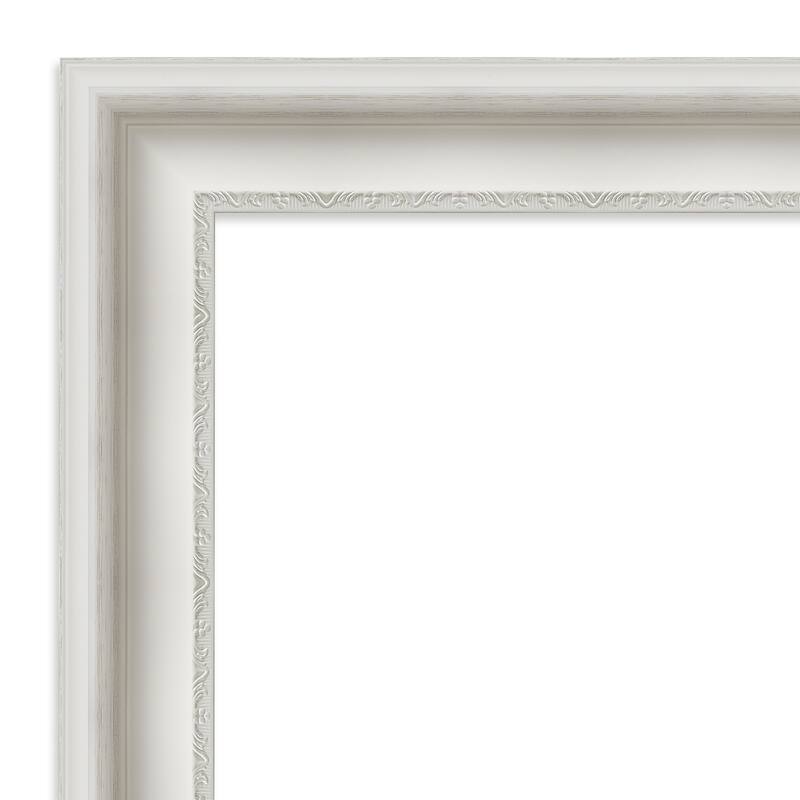 Parlor White Framed Natural Corkboard Bulletin Board
