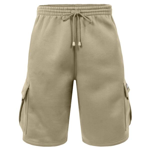 Shop Ne People Mens Comfy Elastic Drawstring Fleece Cargo Sweat