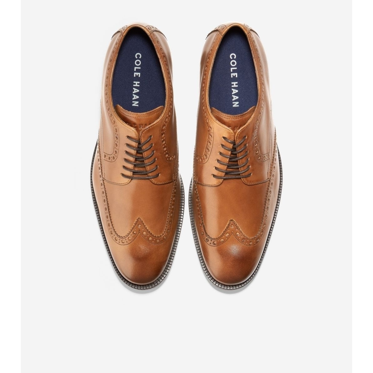 Cole Haan Wingtip Cambridge Oxford Mens 8M British Tan Leather Brogue C12915 e4f93605-6f4e-4f29-ae5f-  main image 3