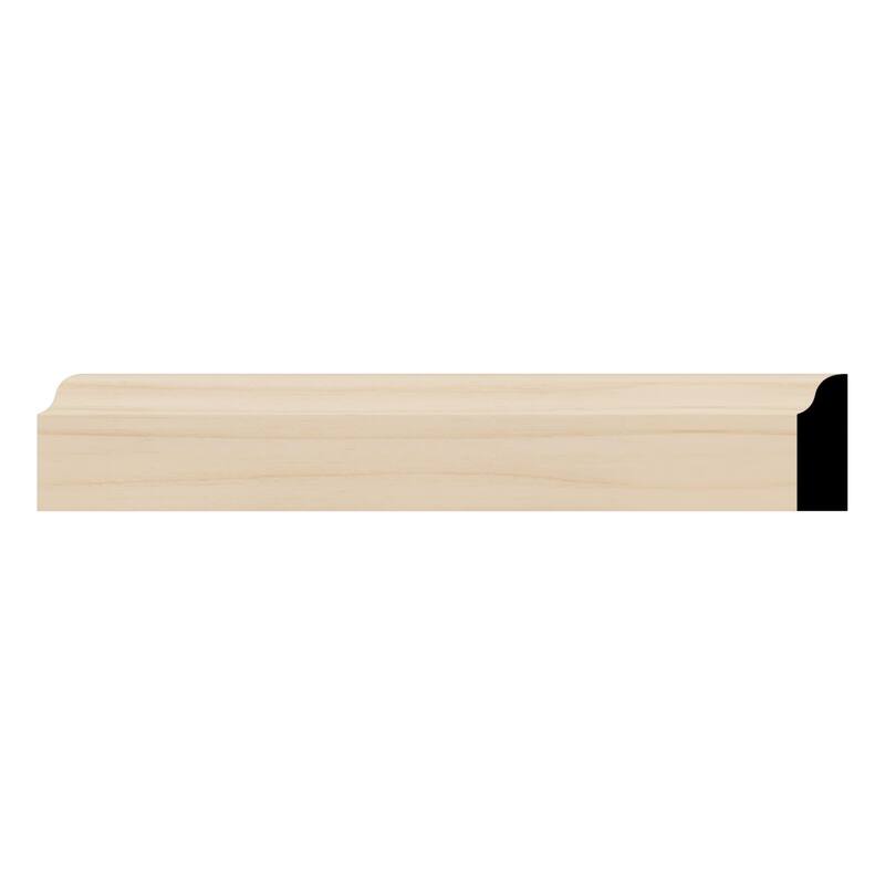 WM916: 3/8-in D x 1-1/4-in W x 96-in L Americraft Solid Hardwood Stain Grade Ogee Stop Moulding - Alder
