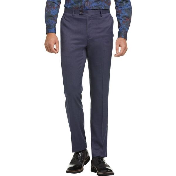 slide 1 of 3, Paisley & Gray Mens Downing Flat Front Pants 38W x 32L Dusty Blue