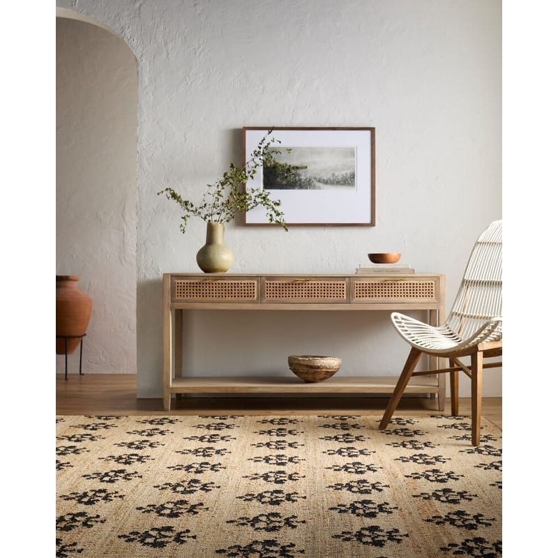 Livabliss Fiorina Modern Area Rug - 9' x 12' - Beige/Black