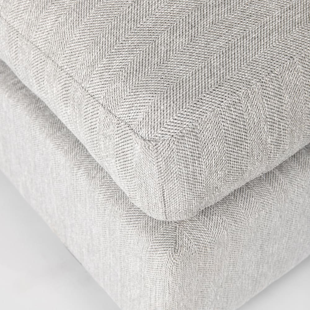 Valence 38.6L x 38.6W x 17.7H Light Gray Full Size Ottoman Sectional Piece - 39.76 x39.76 x20.47