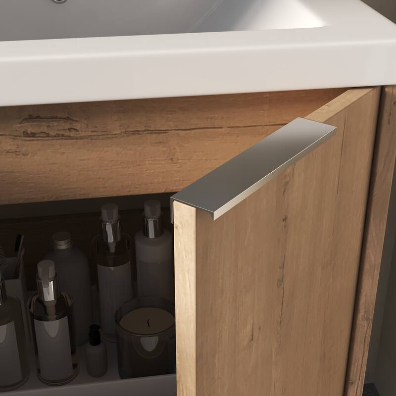 Beingnext 24"/30"/36" Bathroom Vanity with Sink, Floating Bathroom Vanity with 2 Soft Close Doors