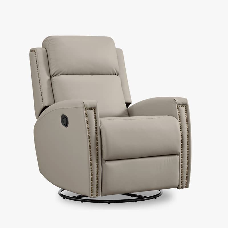 Jerome Swivel Glider Recliner Nursery Chair Manual Push Back Recliner