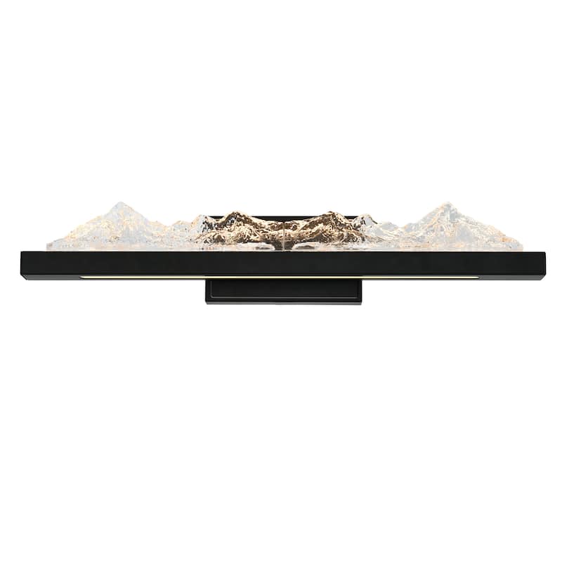Himalayas Integrated LED Black Vanity Light - Black