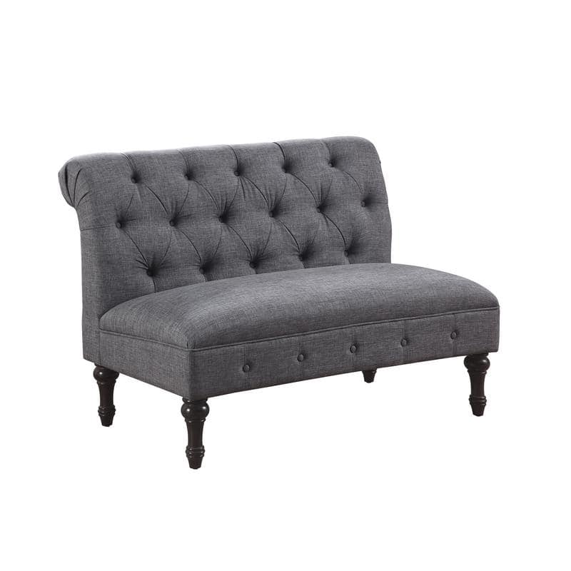 Rosevera Lauryn Tufted Chesterfield Loveseat - Grey