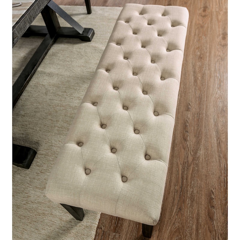 Copper Grove Chalwa Rustic Tufted 48-inch Dining Bench