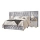 preview thumbnail 2 of 23, CraftPorch 3 Piece Bedroom Nightstands Set Luxurious Velvet Tufted Platform Bed