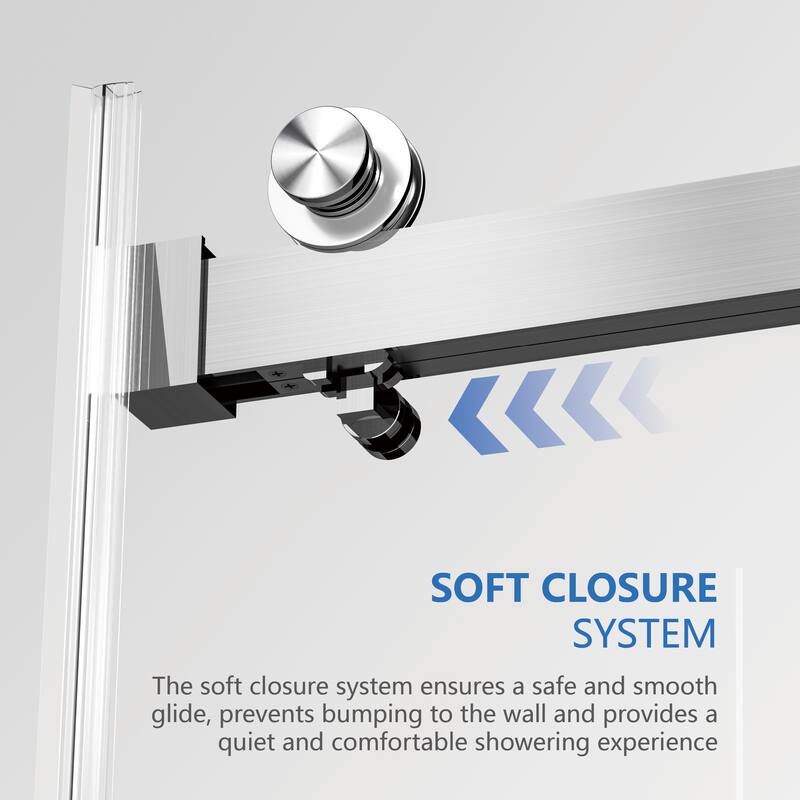 Frameless Double Sliding Shower Door
