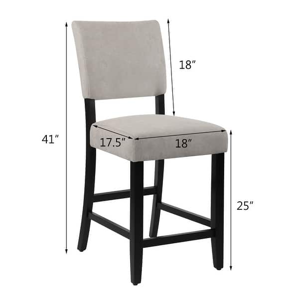 Bar Chair 24 Inch Seat Height Chairs ERGOMASTER Dark Brown