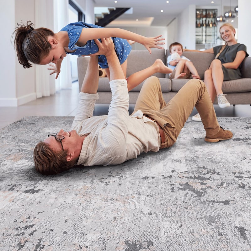 Abstract Area Rug - 6' x 9'